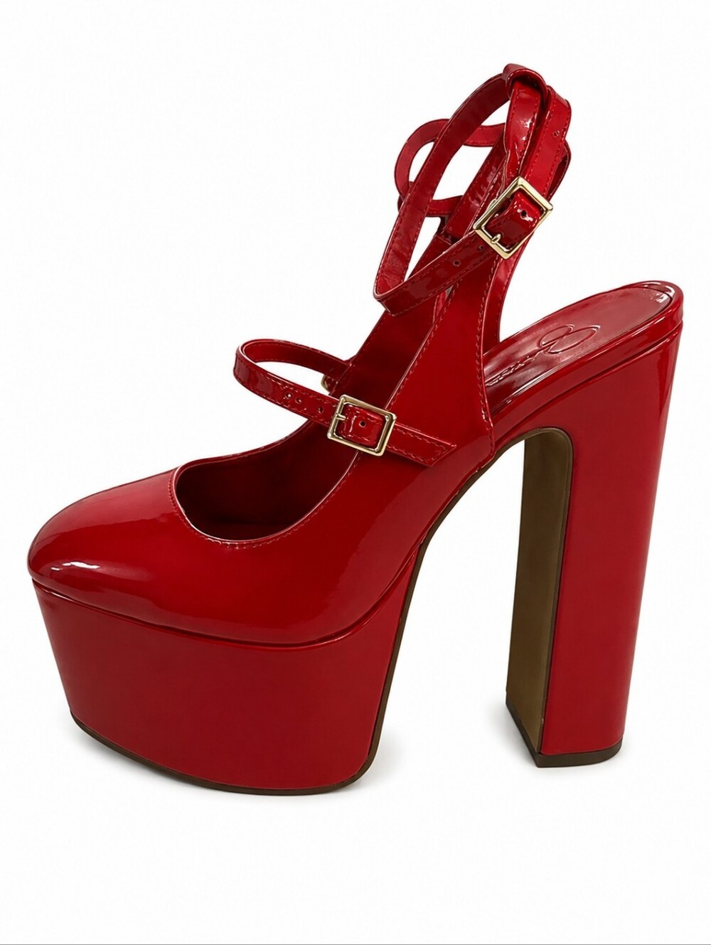 Jessica Simpson Red Platform Pumps Size 7
